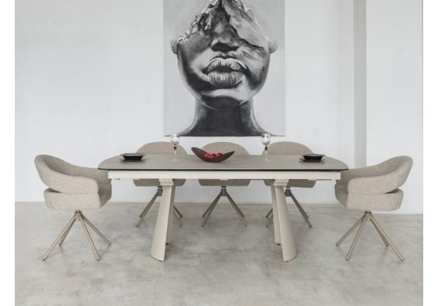 Керамический стол Вольтерра TML-1305 деликато беж+бежевый - Фото №2