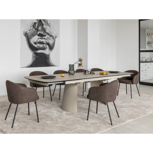 Керамический стол Вольтерра TML-1305 деликато беж+бежевый - Фото №12