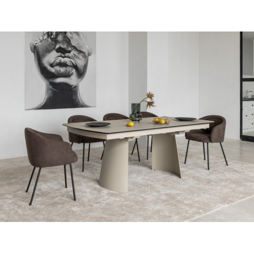 Керамический стол Вольтерра TML-1305 деликато беж+бежевый - Фото №13