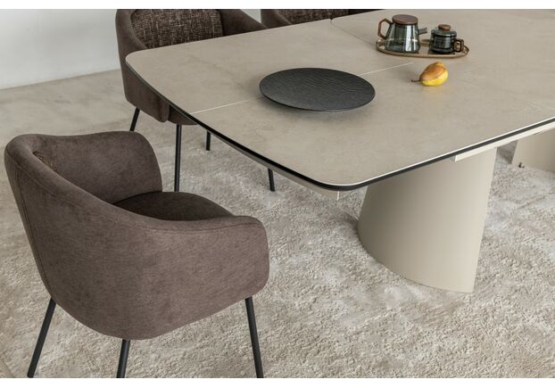 Керамический стол Вольтерра TML-1305 деликато беж+бежевый - Фото №2