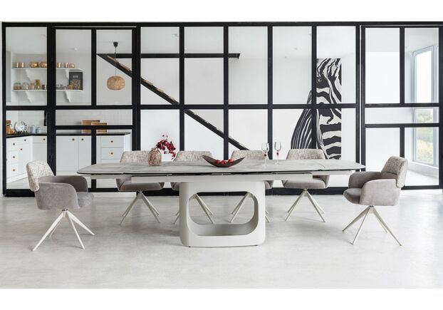 Керамический стол Арно TML-1310 силвер ривер+айвори - Фото №2