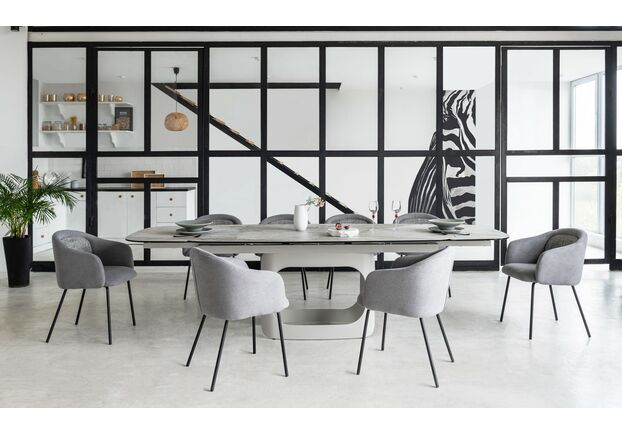 Керамический стол Арно TML-1310 силвер ривер+айвори - Фото №2