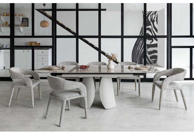 Керамический стол Лунарио TML-1320 айвори оникс+айвори - Фото №2