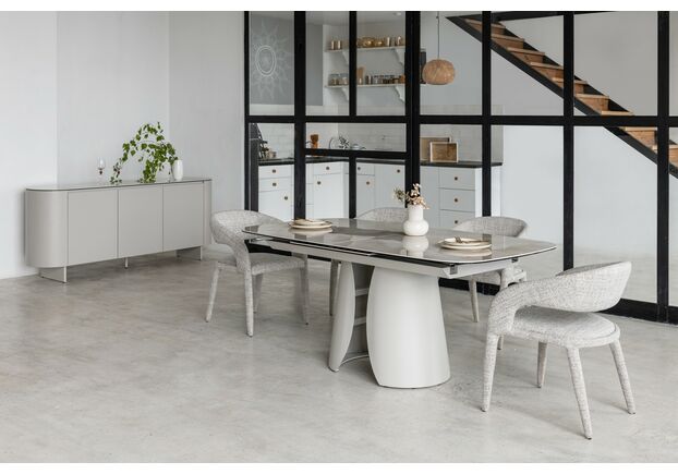 Керамический стол Лунарио TML-1320 айвори оникс+айвори - Фото №2