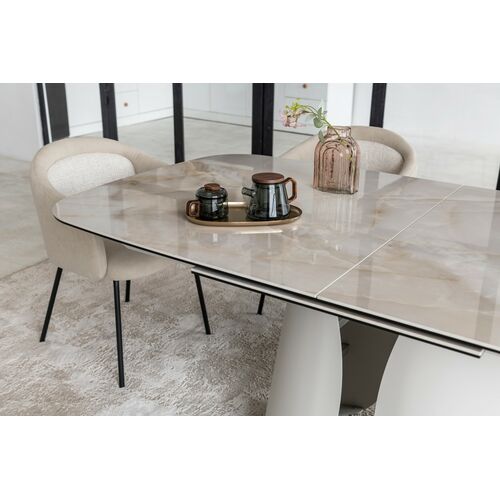 Керамический стол Лунарио TML-1320 айвори оникс+айвори - Фото №16