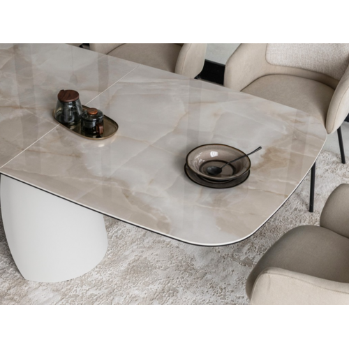 Керамический стол Лунарио TML-1320 айвори оникс+айвори - Фото №17