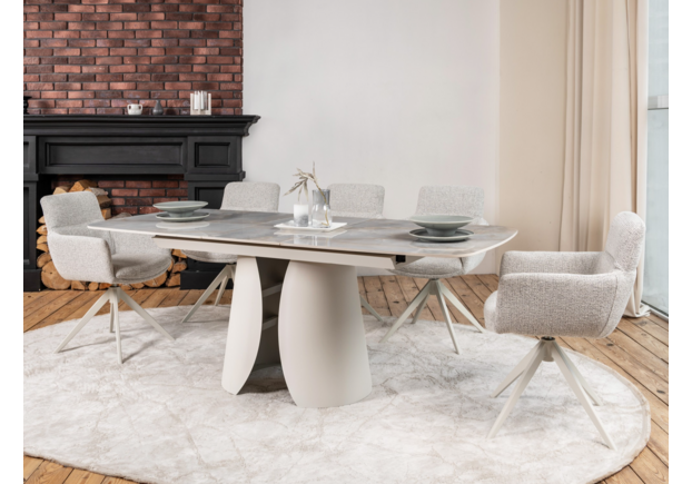 Керамічний стіл Лунаріо TML-1321 лафаєт+айворі - Фото №2