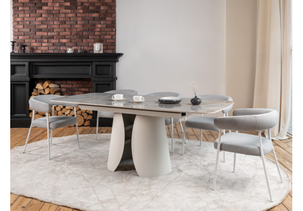 Керамічний стіл Лунаріо TML-1321 лафаєт+айворі - Фото №2