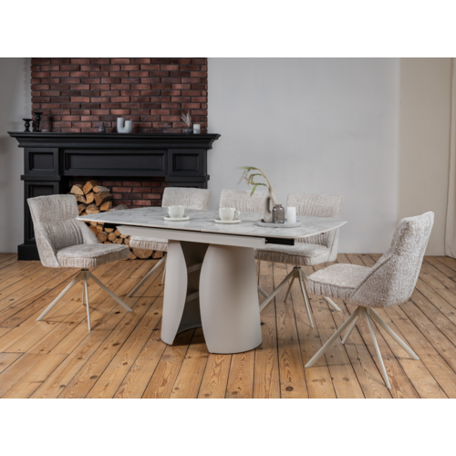 Керамічний стіл Лунаріо TML-1322 клауді грей+айворі - Фото №10