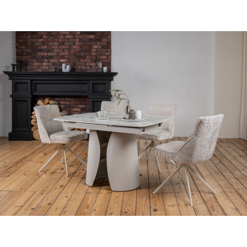 Керамічний стіл Лунаріо TML-1322 клауді грей+айворі - Фото №11