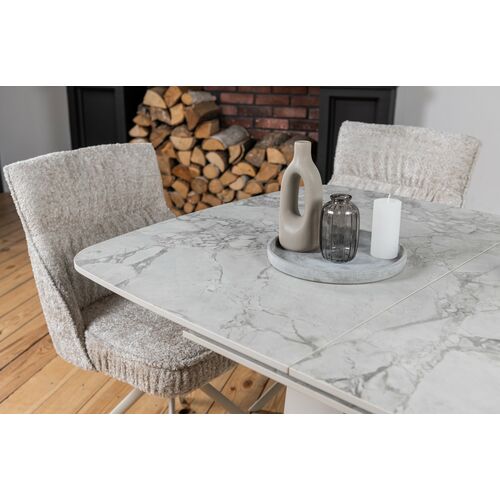 Керамічний стіл Лунаріо TML-1322 клауді грей+айворі - Фото №15