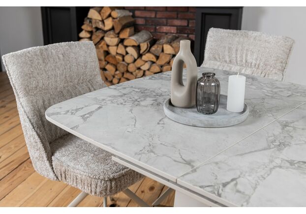 Керамічний стіл Лунаріо TML-1322 клауді грей+айворі - Фото №2