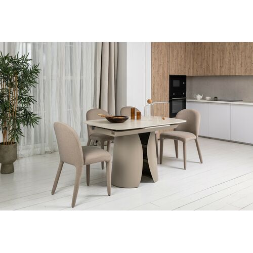 Керамічний стіл Лунаріо TML-1322 крема марфіль+капучино - Фото №19