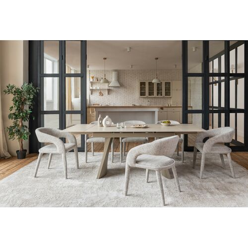 Керамический стол Олимпия ТМL-985 крема марфиль+бежевый - Фото №28