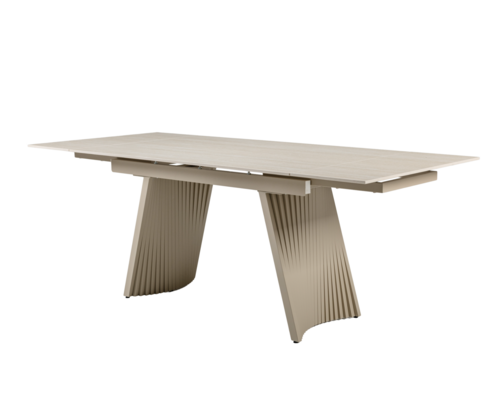 Керамический стол Олимпия ТМL-985 крема марфиль+бежевый - Фото №1