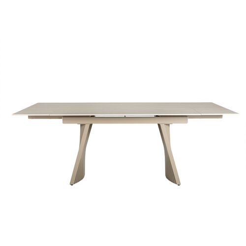 Керамический стол Олимпия ТМL-985 крема марфиль+бежевый - Фото №5