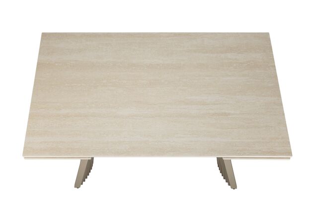 Фото №2. Керамический стол Олимпия ТМL-985 крема марфиль+бежевый - Meblistico Керамический стол Олимпия ТМL-985 крема марфиль+бежевый - Фото №2