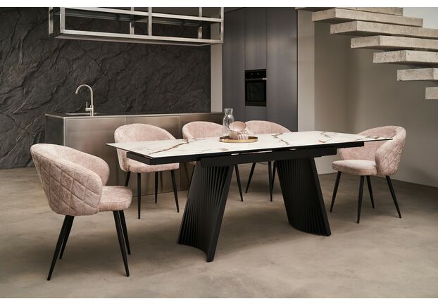 Керамічний стіл Олімпія TML-985 калакатта голд+чорний - Фото №2