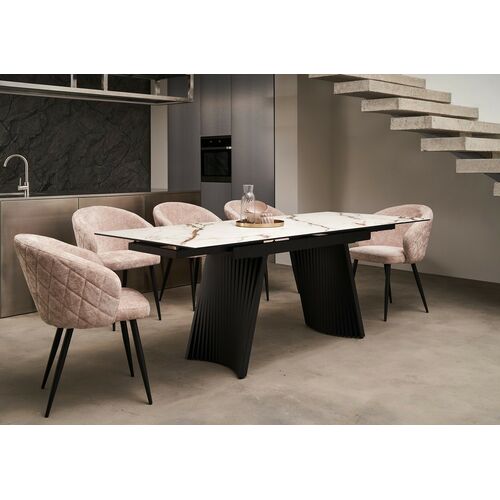 Керамічний стіл Олімпія TML-985 калакатта голд+чорний - Фото №14