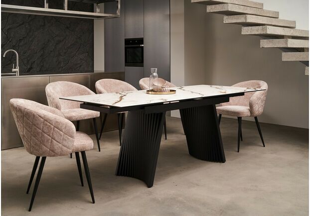 Керамічний стіл Олімпія TML-985 калакатта голд+чорний - Фото №2