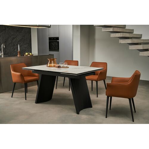 Керамічний стіл Олімпія TML-985 калакатта голд+чорний - Фото №5