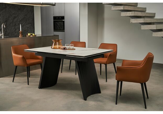 Керамічний стіл Олімпія TML-985 калакатта голд+чорний - Фото №2