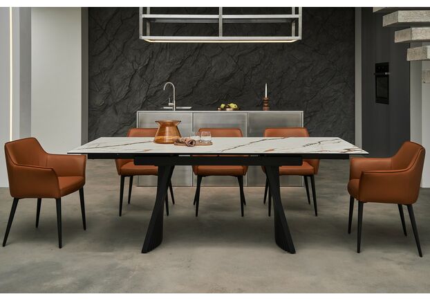 Керамічний стіл Олімпія TML-985 калакатта голд+чорний - Фото №2