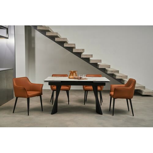 Керамічний стіл Олімпія TML-985 калакатта голд+чорний - Фото №8