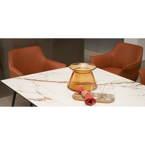 Керамічний стіл Олімпія TML-985 калакатта голд+чорний - Фото №9