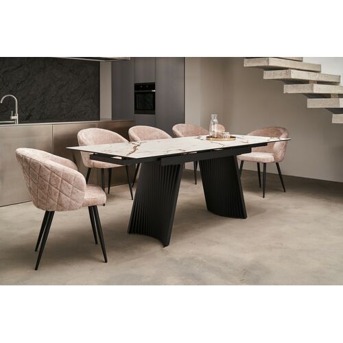 Керамічний стіл Олімпія TML-985 калакатта голд+чорний - Фото №12