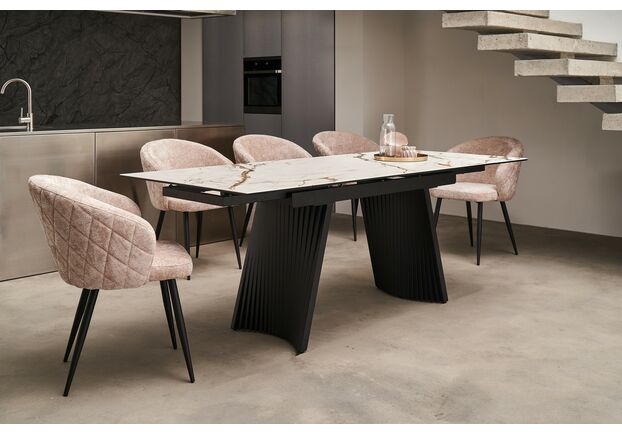 Керамічний стіл Олімпія TML-985 калакатта голд+чорний - Фото №2