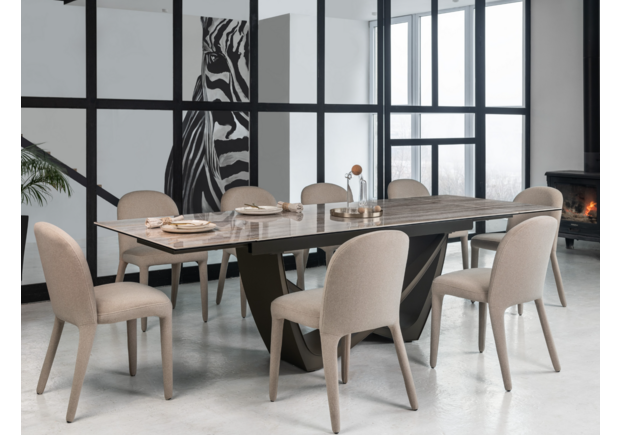 Керамический стол Беатриче TML-995 тайгер травертин+коричневый - Фото №2