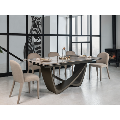 Керамический стол Беатриче TML-995 тайгер травертин+коричневый - Фото №13