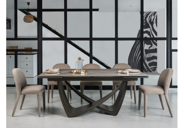 Керамический стол Беатриче TML-995 тайгер травертин+коричневый - Фото №2