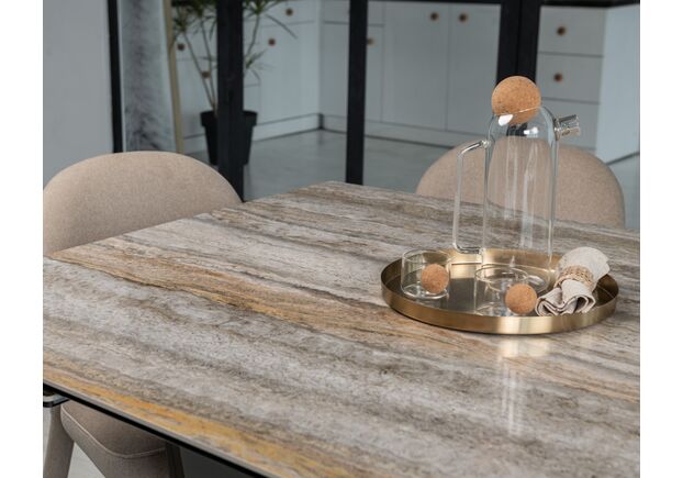 Керамический стол Беатриче TML-995 тайгер травертин+коричневый - Фото №2