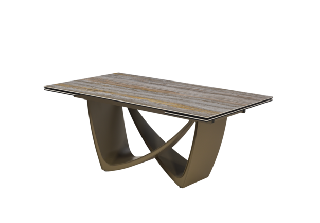 Керамический стол Беатриче TML-995 тайгер травертин+коричневый - Фото №2