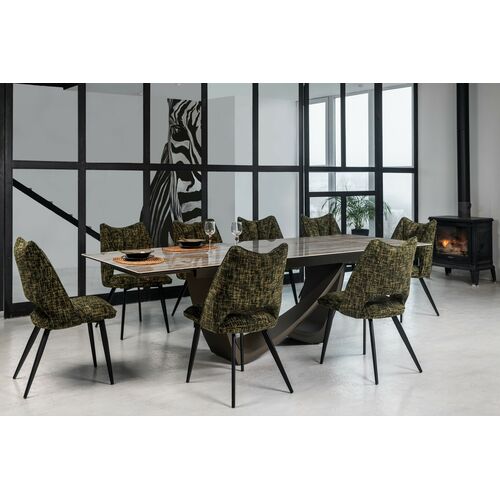 Керамический стол Беатриче TML-995 тайгер травертин+коричневый - Фото №4