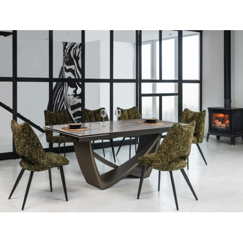 Керамический стол Беатриче TML-995 тайгер травертин+коричневый - Фото №6