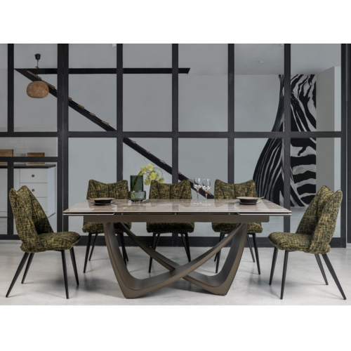 Керамический стол Беатриче TML-995 тайгер травертин+коричневый - Фото №7