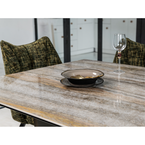 Керамический стол Беатриче TML-995 тайгер травертин+коричневый - Фото №9