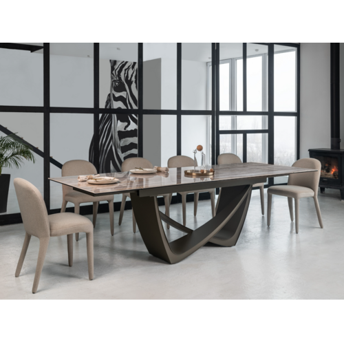 Керамический стол Беатриче TML-995 тайгер травертин+коричневый - Фото №10