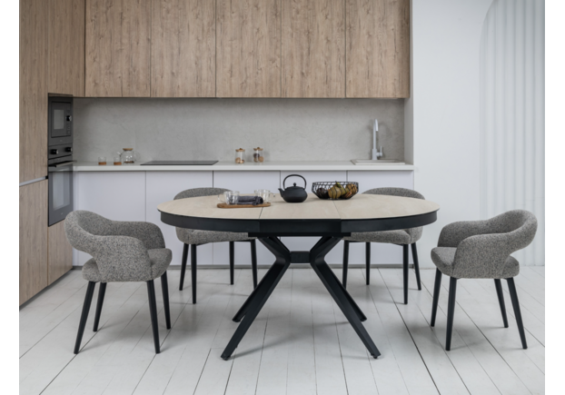 Керамічний стіл Ноемі TML-996 вествуд+чорний - Фото №2