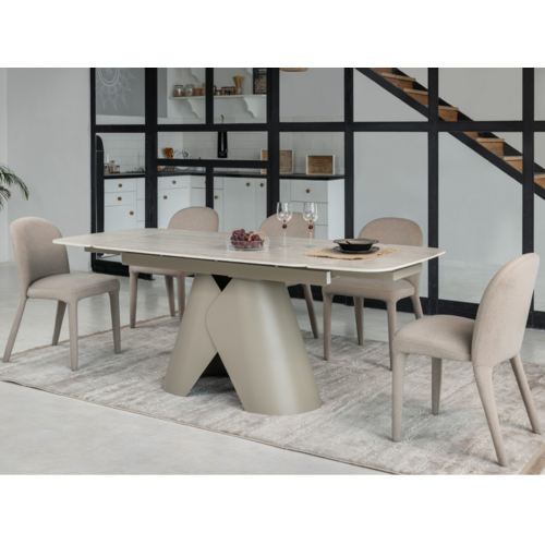 Керамічний стіл Паріс TML-997-1 крема марфіль+бежевий - Фото №3