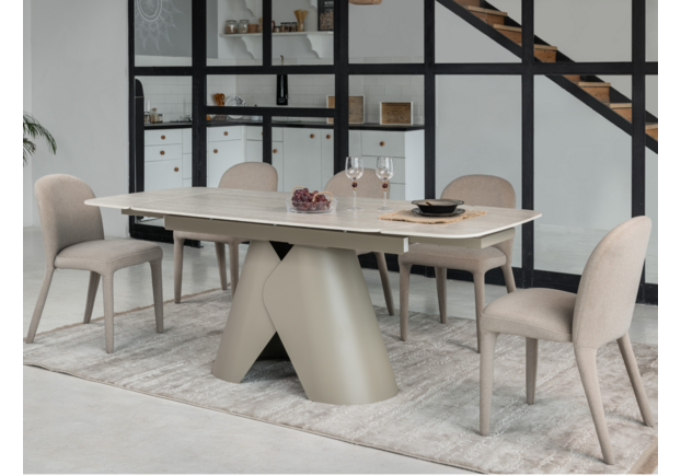 Керамічний стіл Паріс TML-997-1 крема марфіль+бежевий - Фото №2