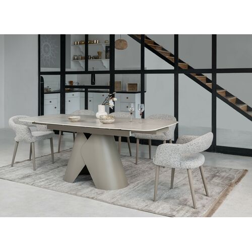 Керамічний стіл Паріс TML-997-1 крема марфіль+бежевий - Фото №12