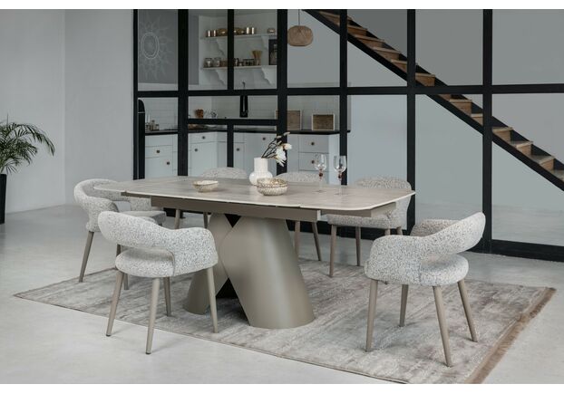 Керамічний стіл Паріс TML-997-1 крема марфіль+бежевий - Фото №2