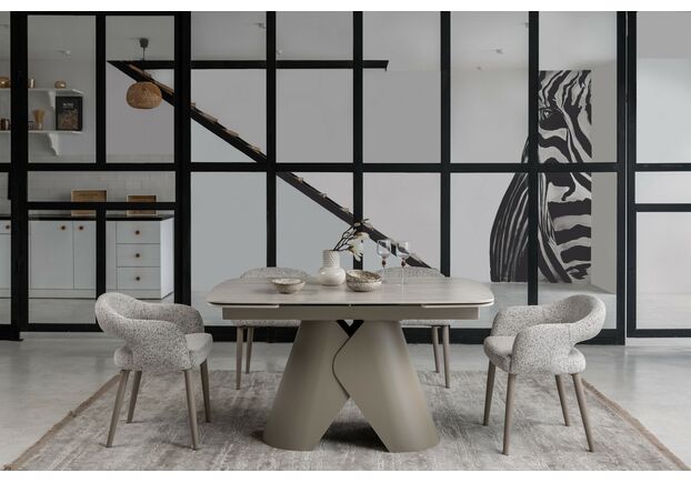 Керамічний стіл Паріс TML-997-1 крема марфіль+бежевий - Фото №2