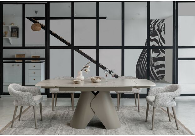 Керамічний стіл Паріс TML-997-1 крема марфіль+бежевий - Фото №2