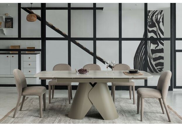 Керамічний стіл Паріс TML-997-1 крема марфіль+бежевий - Фото №2