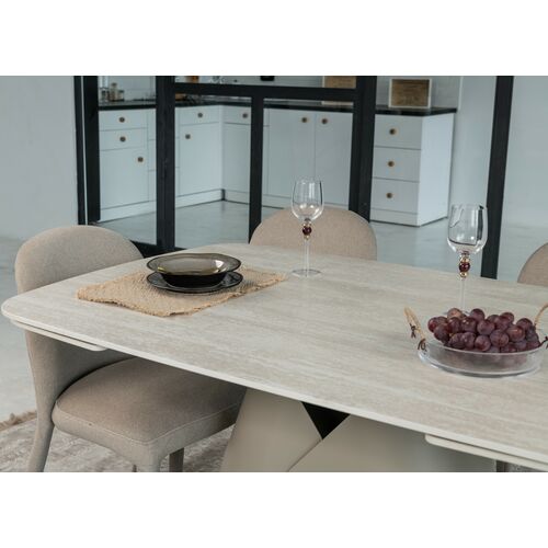 Керамічний стіл Паріс TML-997-1 крема марфіль+бежевий - Фото №9